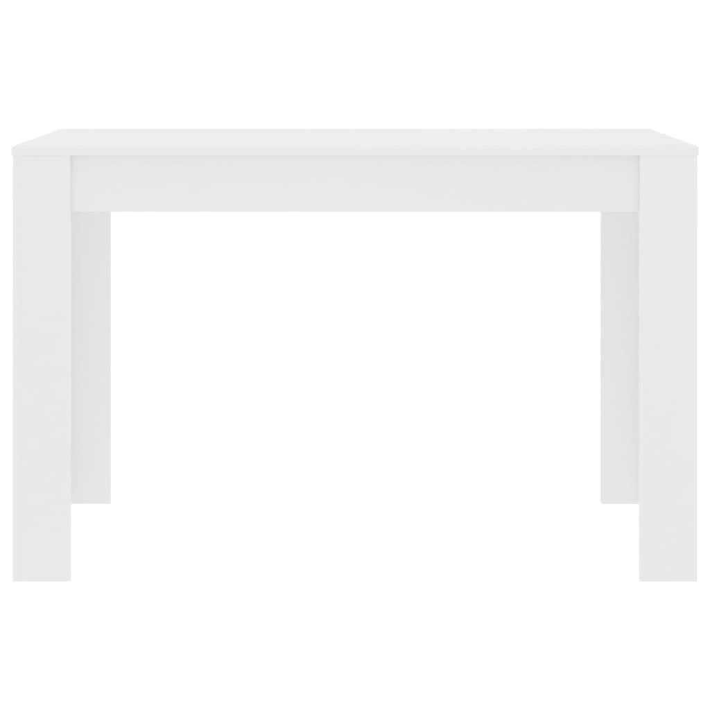 Valgomojo stalas, baltos spalvos, 120x60x76cm, apdirbta mediena