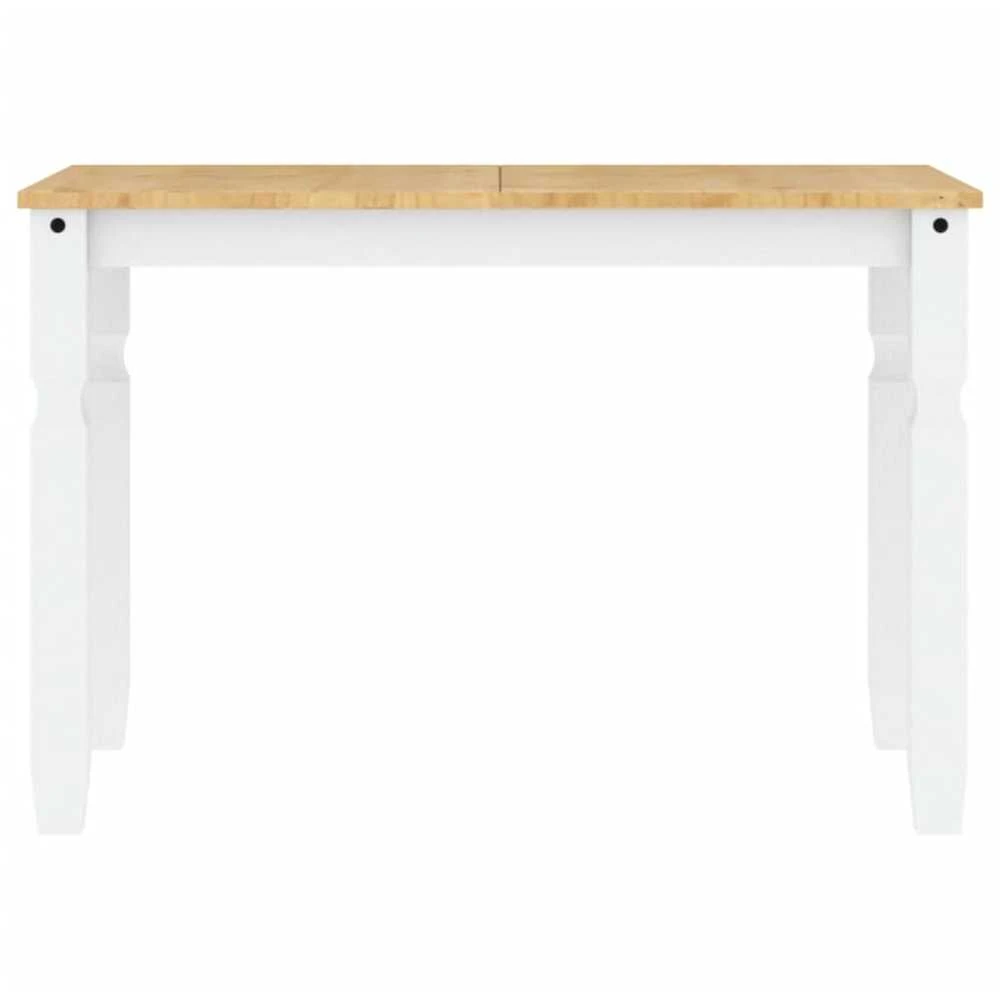 Valgomojo stalas Corona, baltas, 112x60x75cm, pušies masyvas