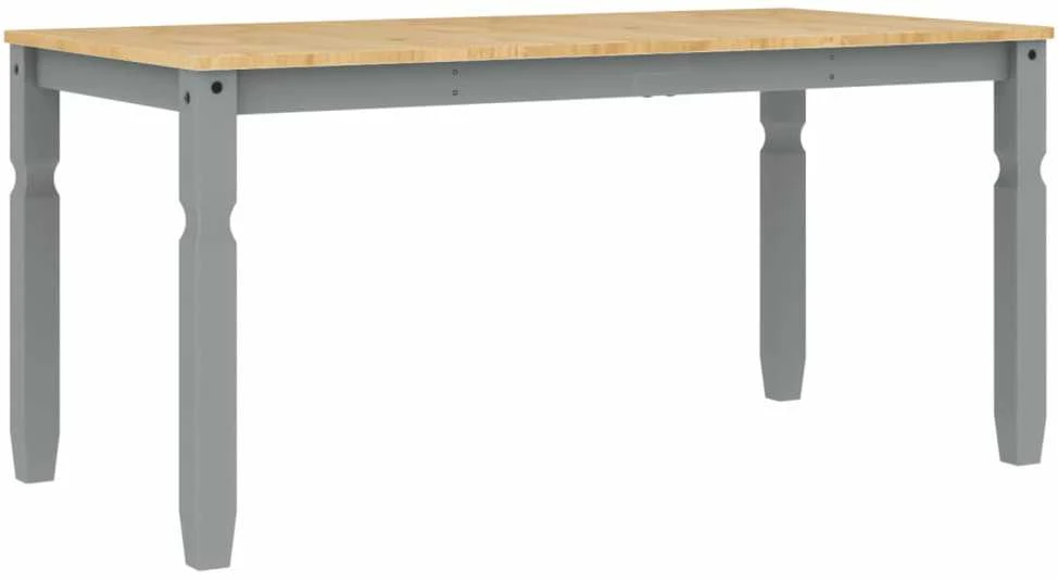 Valgomojo stalas Corona, pilkas, 160x80x75cm, pušies masyvas
