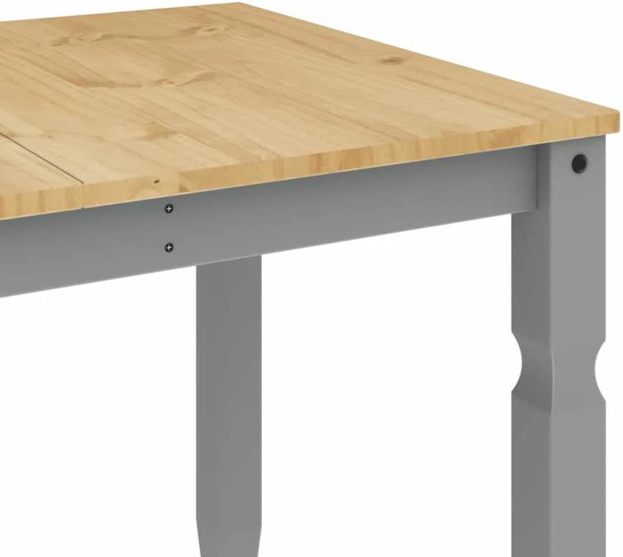 Valgomojo stalas Corona, pilkas, 160x80x75cm, pušies masyvas