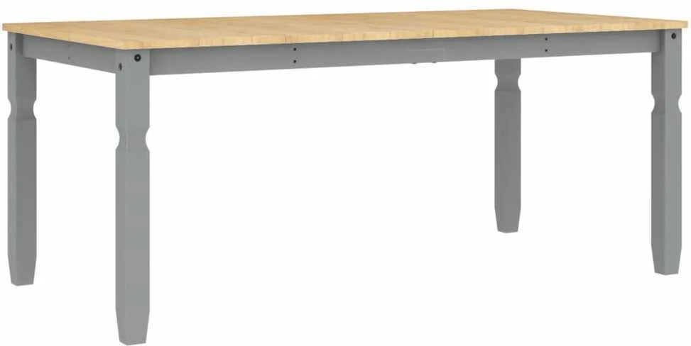 Valgomojo stalas Corona, pilkas, 180x90x75cm, pušies masyvas