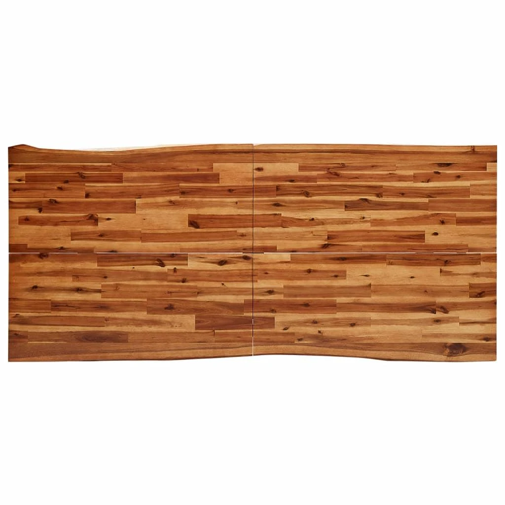 Valgomojo stalas su gyvu kraštu, 200x90x75cm, akacijos masyvas