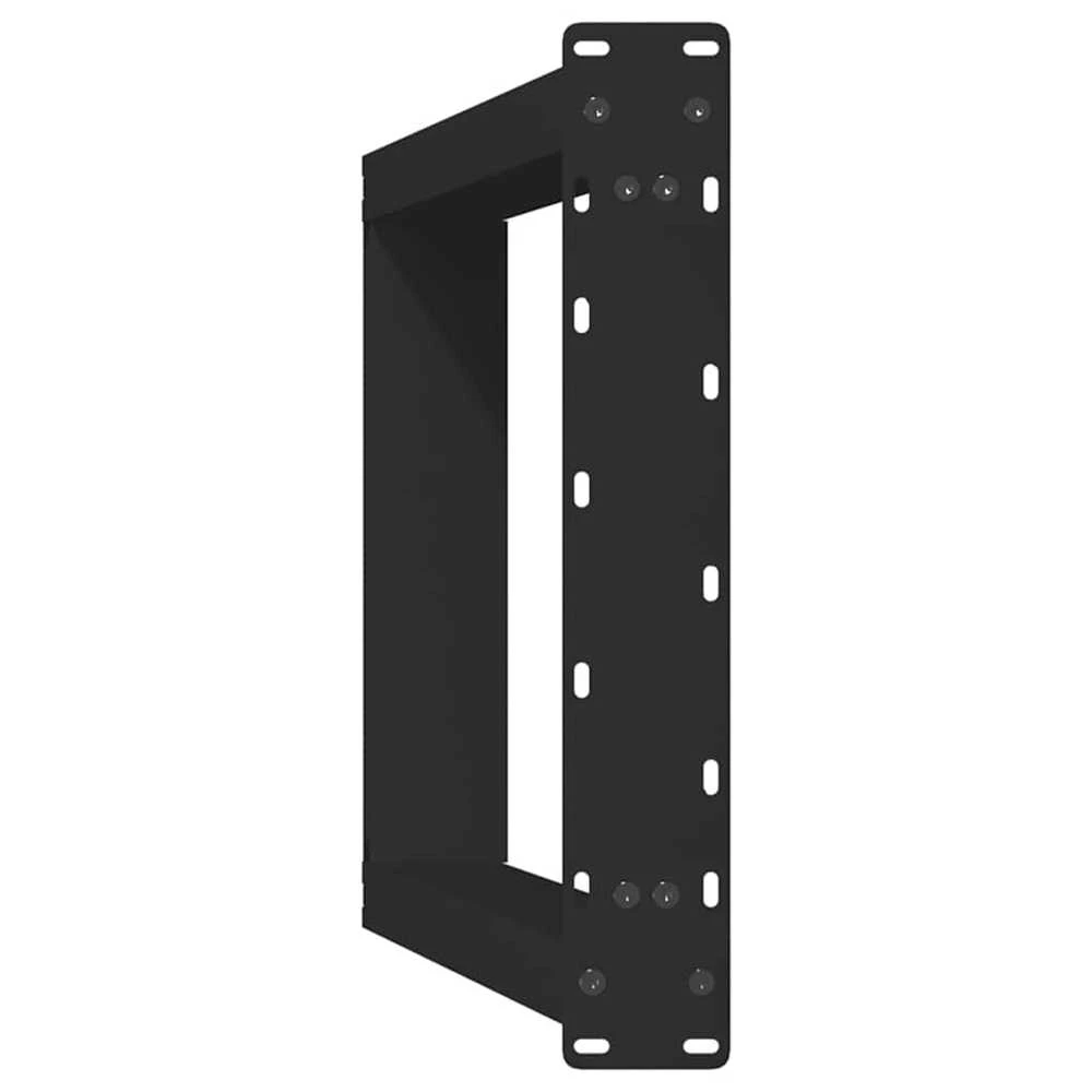 Valgomojo stalo kojelės, U formos, 2 vnt., juoda, 50x(72-73)cm