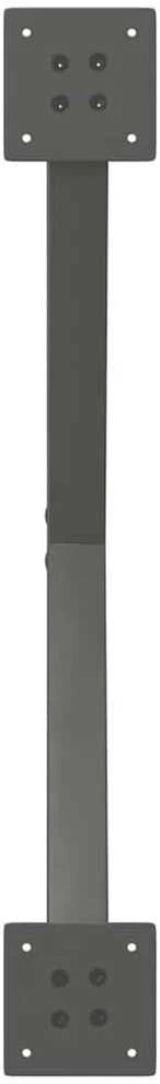 Valgomojo stalo kojos, 2 vnt., antracito spalvos, 80x(72-73) cm, plienas