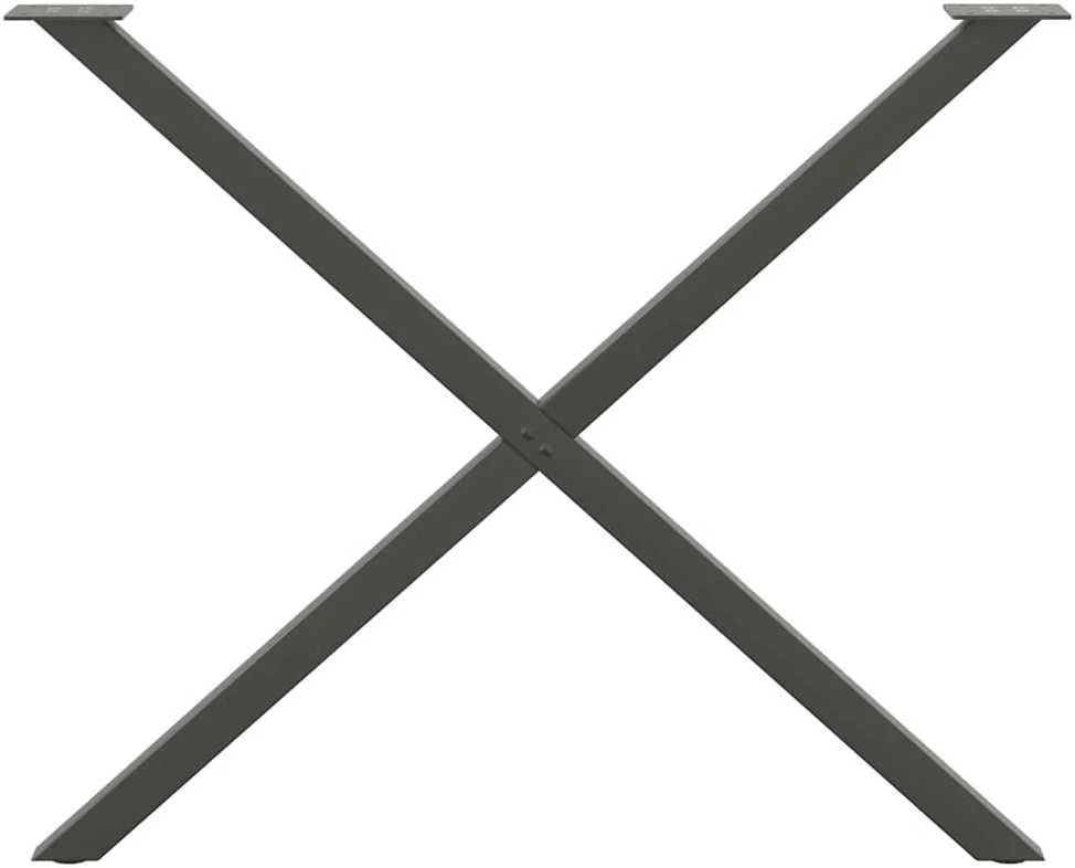Valgomojo stalo kojos, 2 vnt., antracito spalvos, 90x(72-73) cm, plienas
