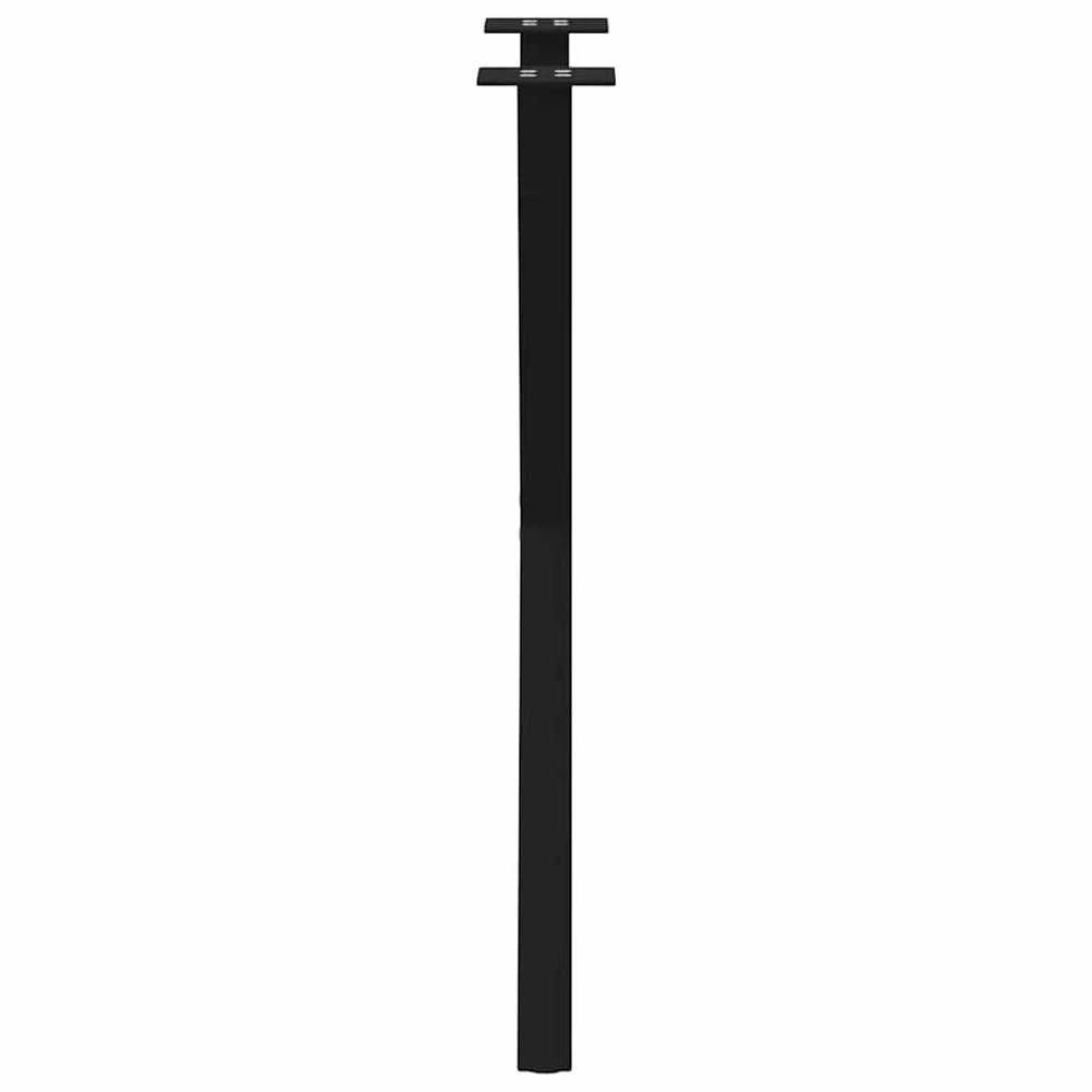 Valgomojo stalo kojos, X formos, 2 vnt., juodos, 57x(72-73) cm, plienas