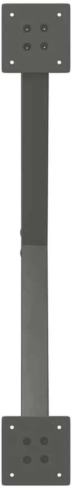 Valgomojo stalo kojos, X formos, 2 vnt., antracito spalvos, 70x(72-73) cm, plienas