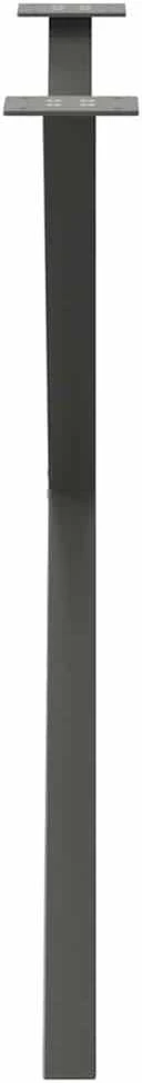 Valgomojo stalo kojos, 2 vnt., antracito spalvos, 90x(72-73) cm, plienas
