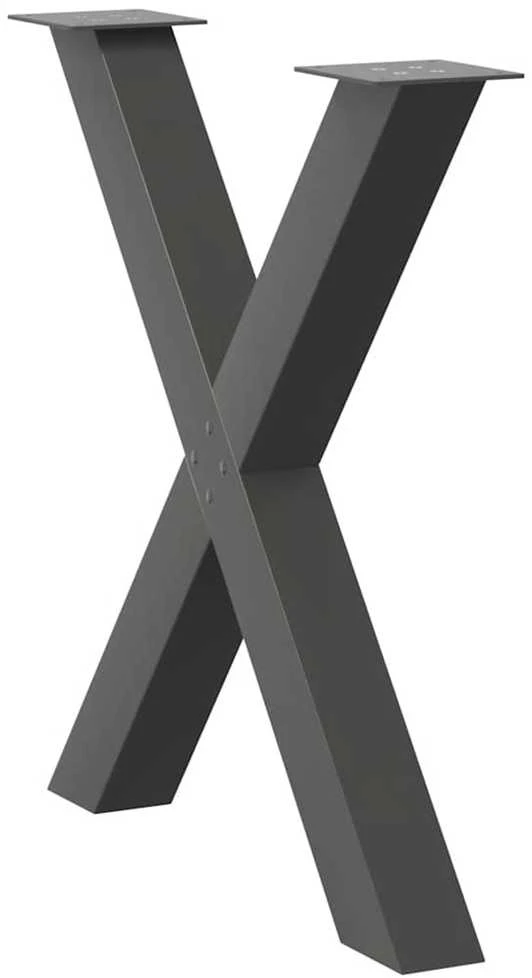 Valgomojo stalo kojelės, X formos, 2 vnt., 70x(72-73) cm