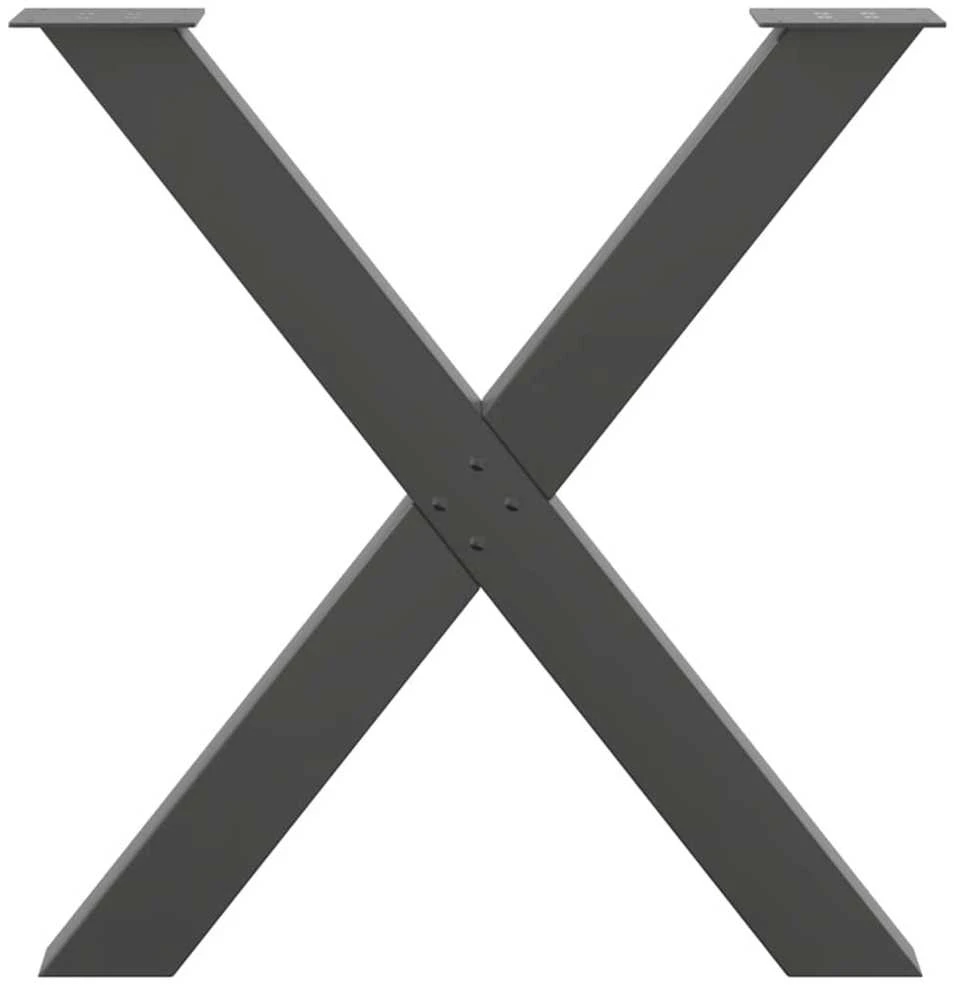 Valgomojo stalo kojelės, X formos, 2 vnt., 70x(72-73) cm
