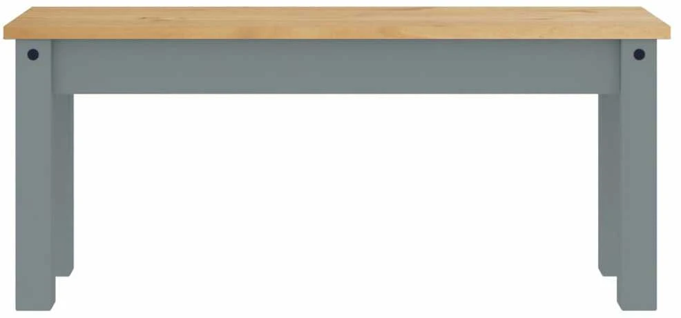 Valgomojo suoliukas PANAMA, pilkas, 105x30x45cm, pušies masyvas