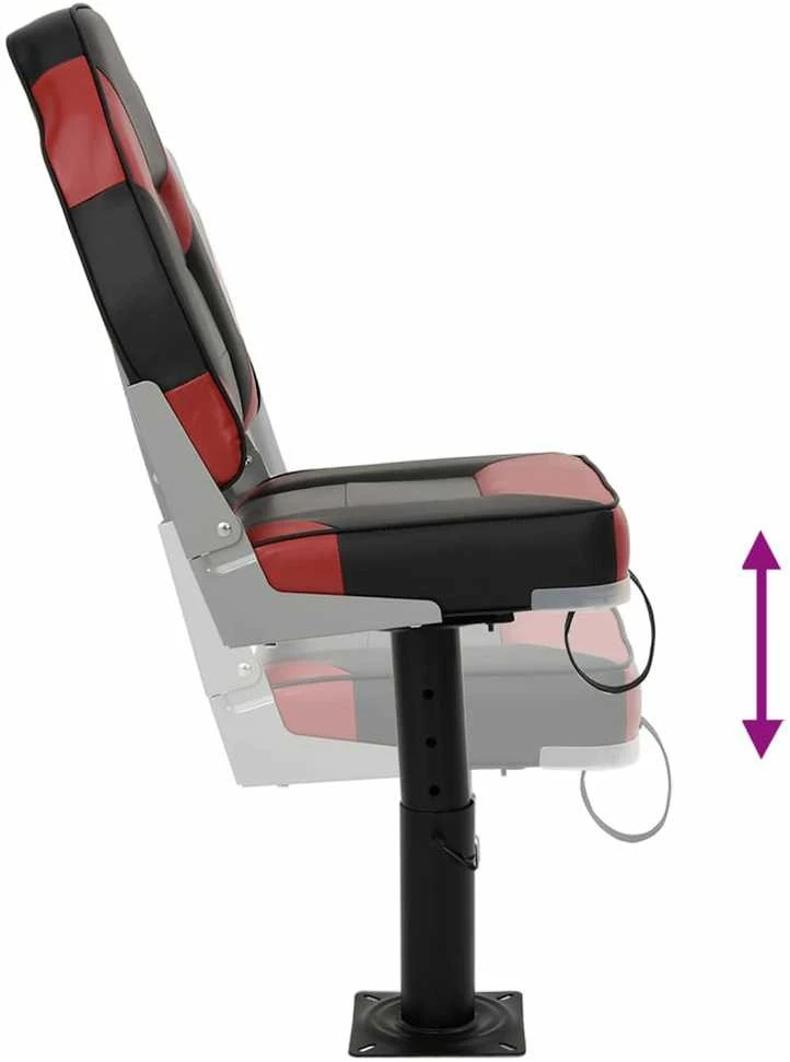 Valties sėdynės su kojelėmis, 2vnt., pasukama 360°, pritaikoma