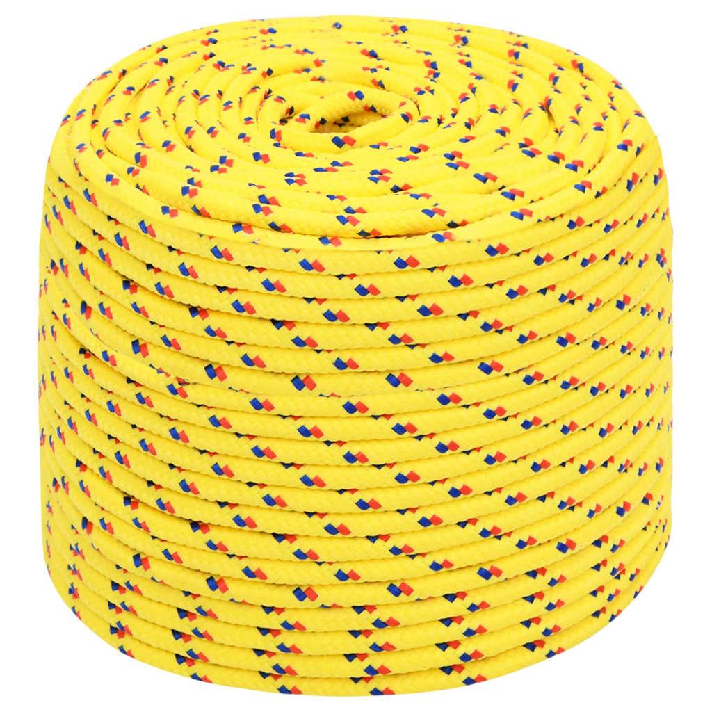 Valties virvė, geltonos spalvos, 6mm, 500m, polipropilenas