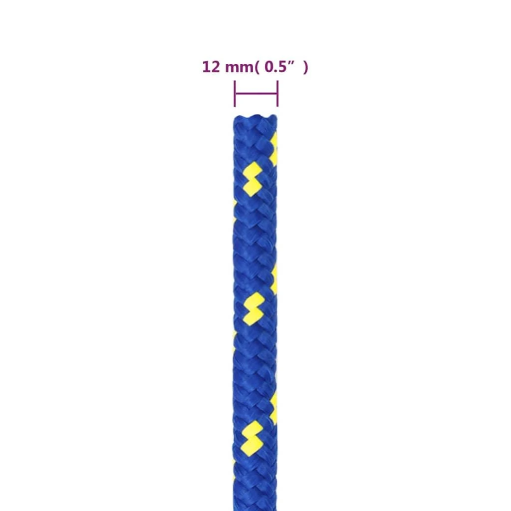 Valties virvė, mėlynos spalvos, 12mm, 25m, polipropilenas