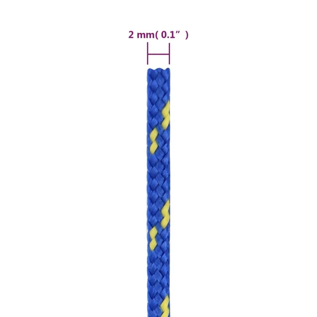 Valties virvė, mėlynos spalvos, 2mm, 50m, polipropilenas