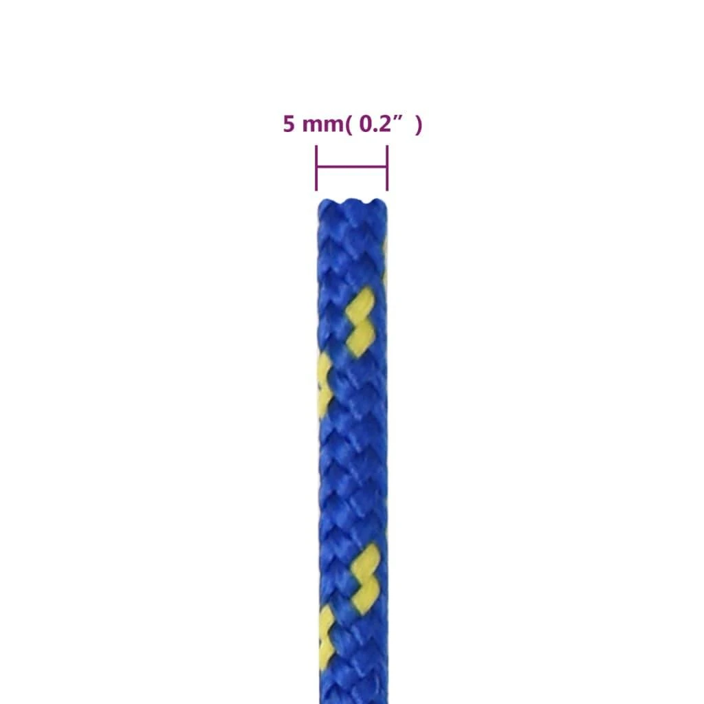 Valties virvė, mėlynos spalvos, 5mm, 50m, polipropilenas