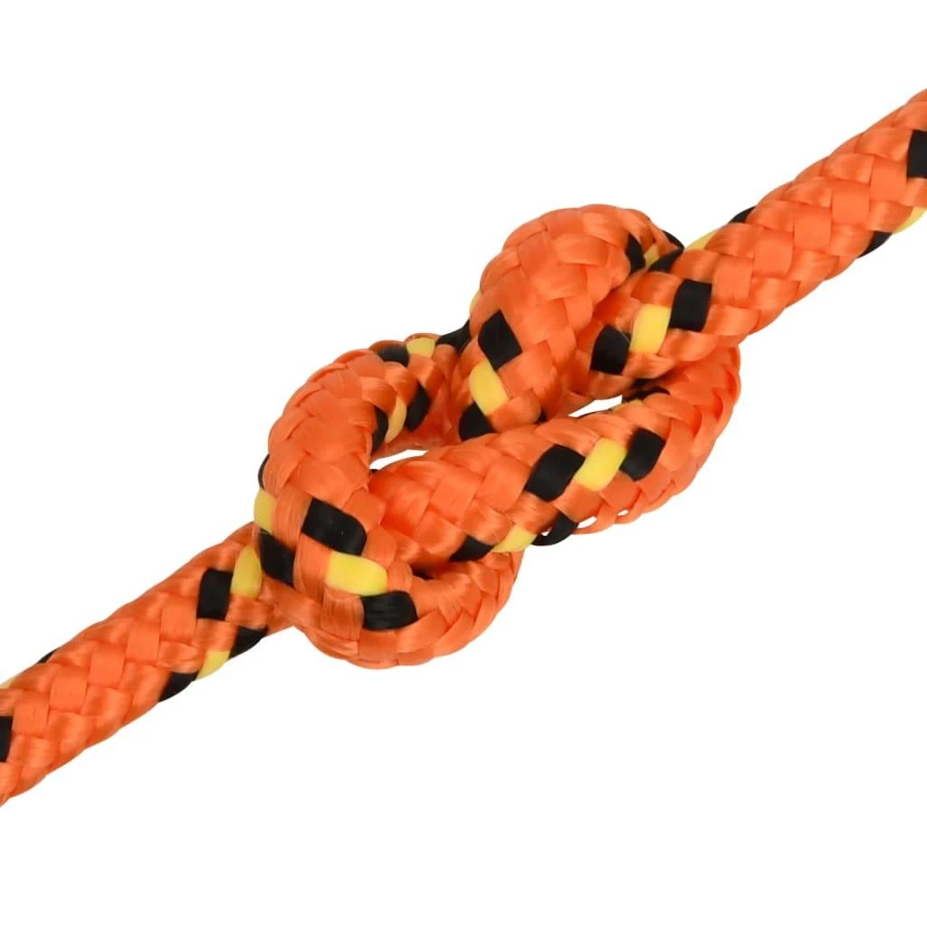 Valties virvė, oranžinės spalvos, 10mm, 500m, polipropilenas
