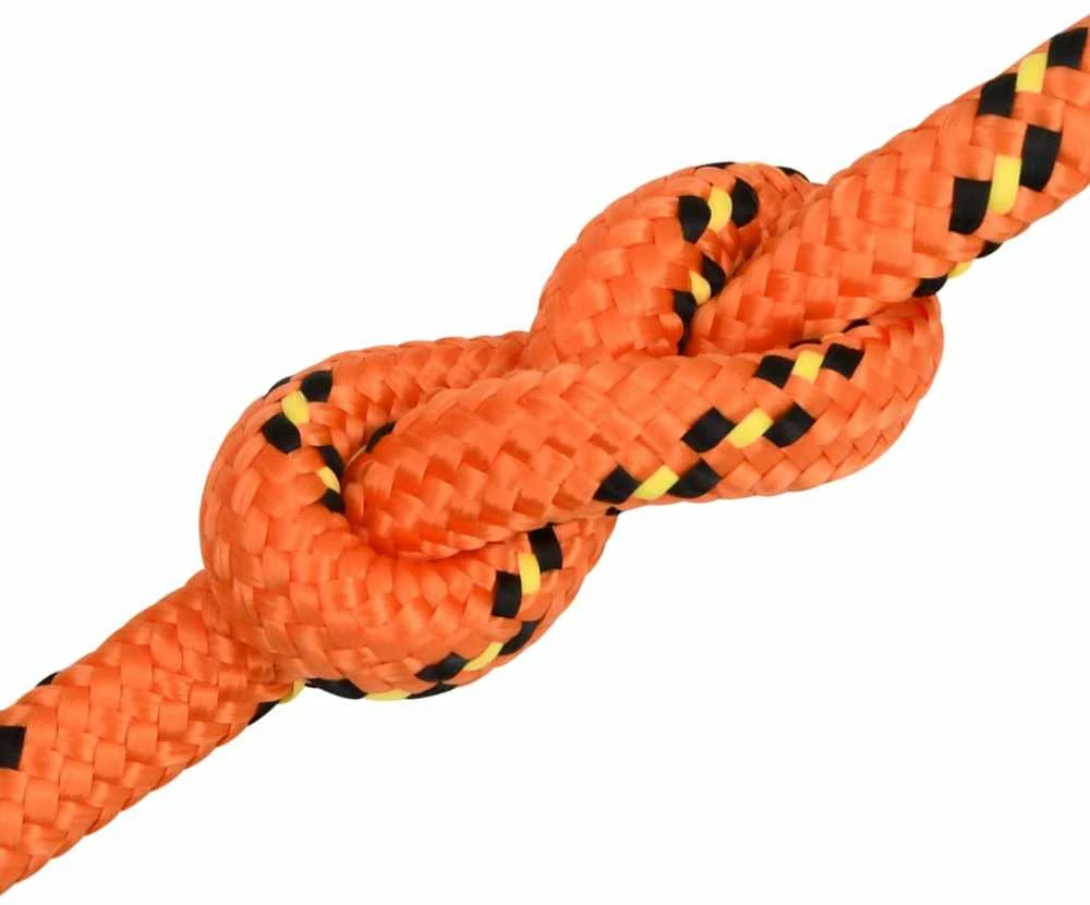 Valties virvė, oranžinės spalvos, 16mm, 25m, polipropilenas