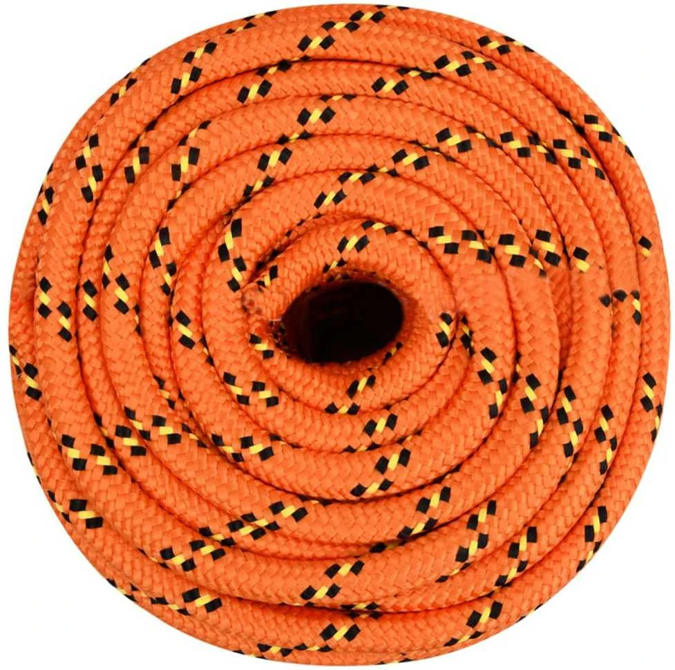 Valties virvė, oranžinės spalvos, 16mm, 25m, polipropilenas