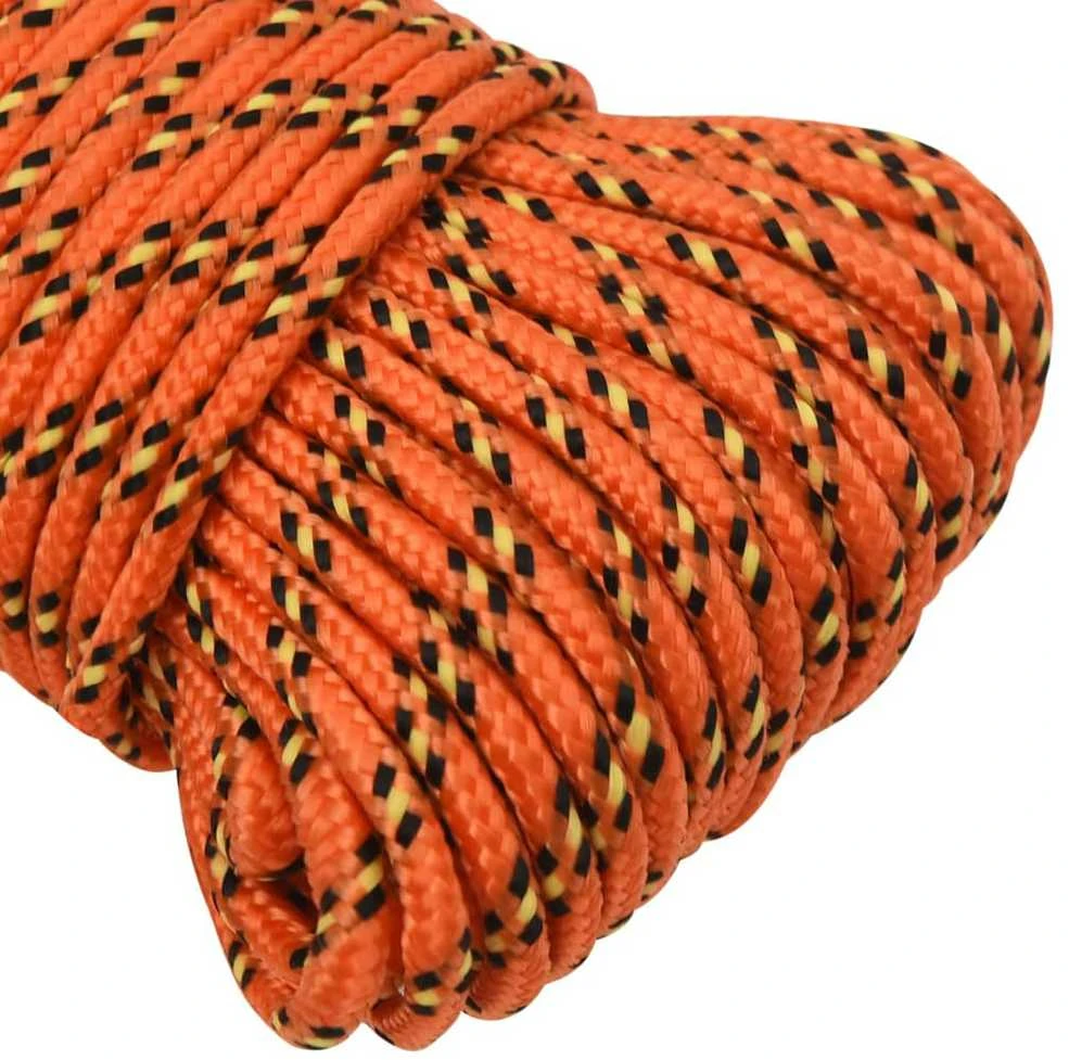 Valties virvė, oranžinės spalvos, 3mm, 250m, polipropilenas
