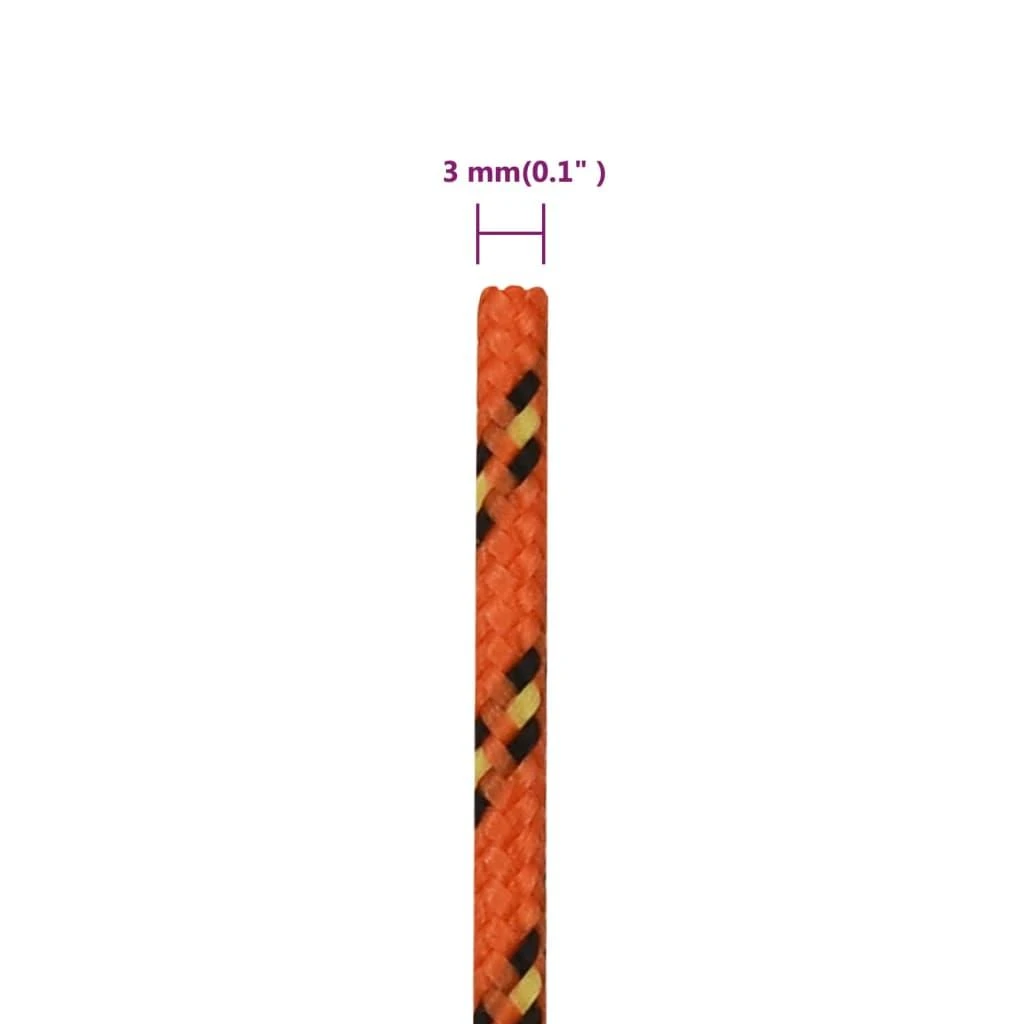 Valties virvė, oranžinės spalvos, 3mm, 25m, polipropilenas