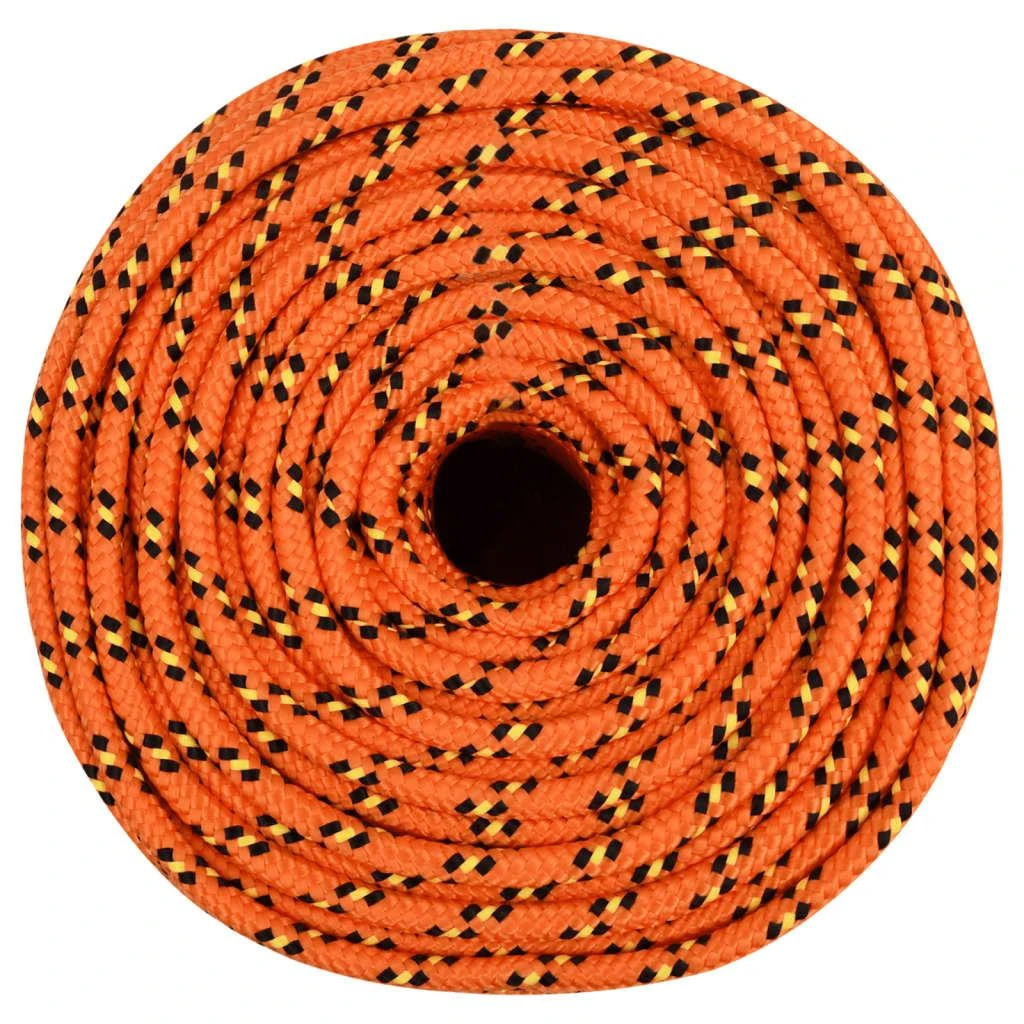 Valties virvė, oranžinės spalvos, 8mm, 500m, polipropilenas