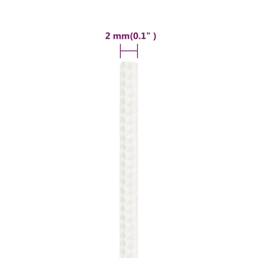 Valties virvė, visiškai balta, 2mm, 100m, polipropilenas