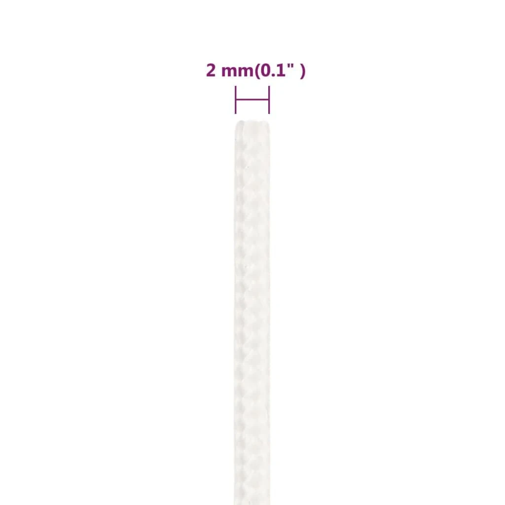 Valties virvė, visiškai balta, 2mm, 500m, polipropilenas
