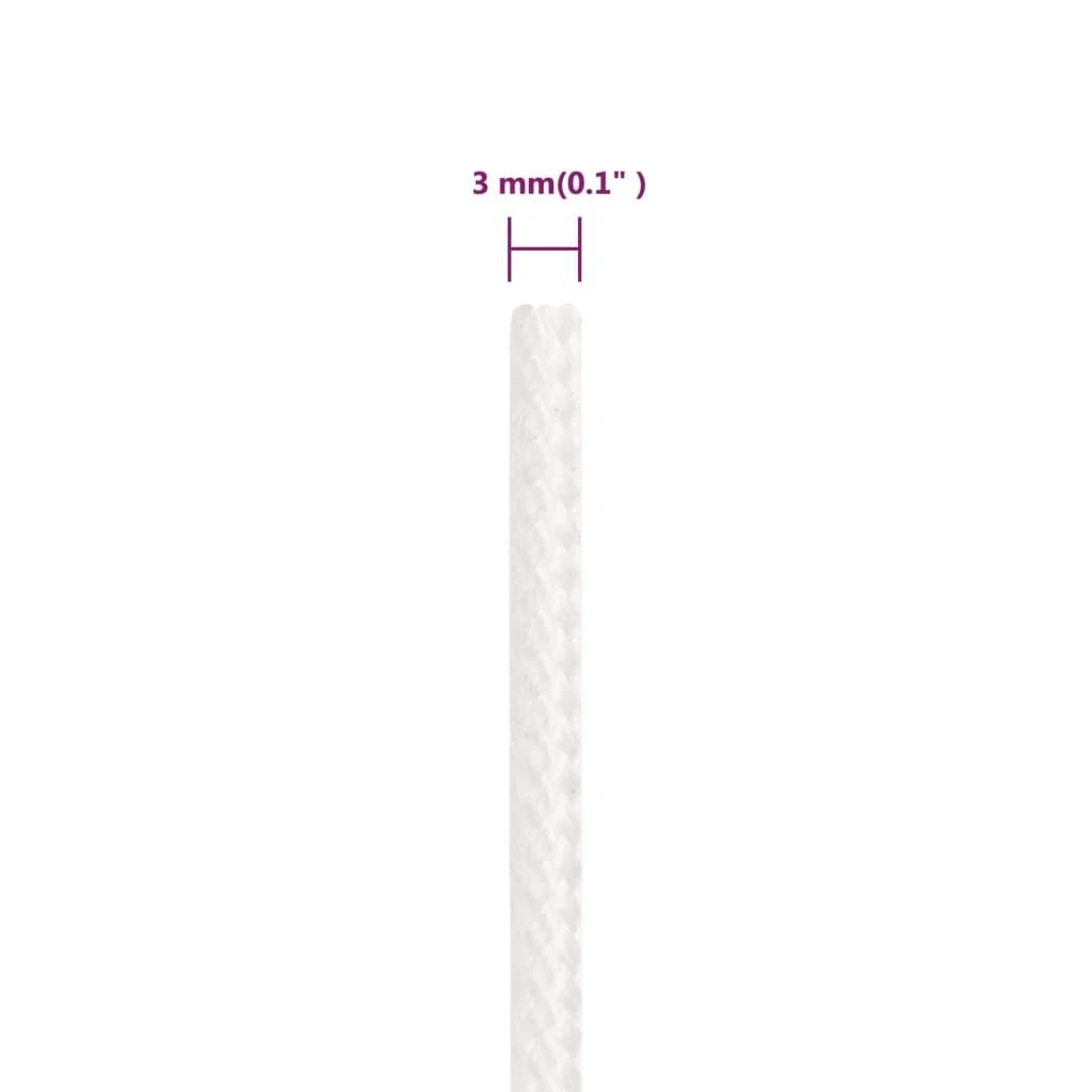 Valties virvė, visiškai balta, 3mm, 25m, polipropilenas