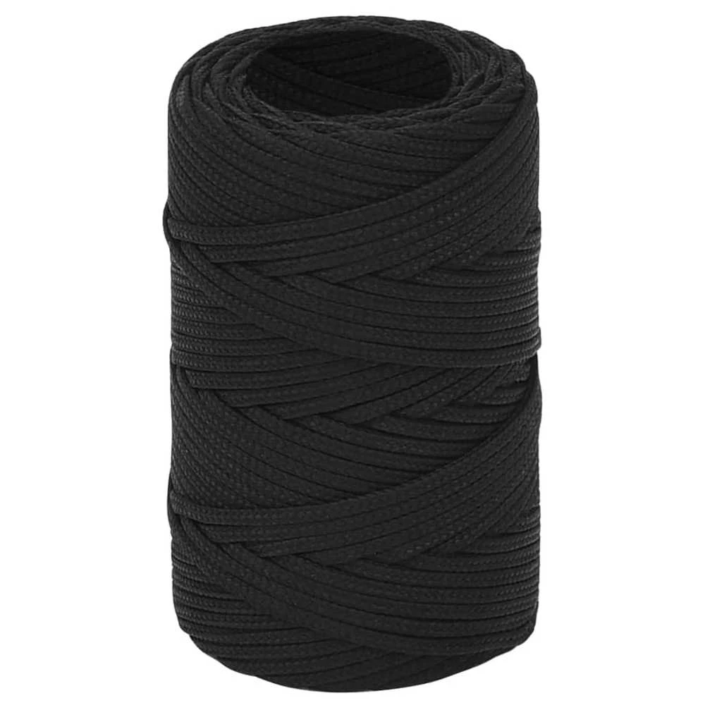 Valties virvė, visiškai juoda, 2mm, 25m, polipropilenas