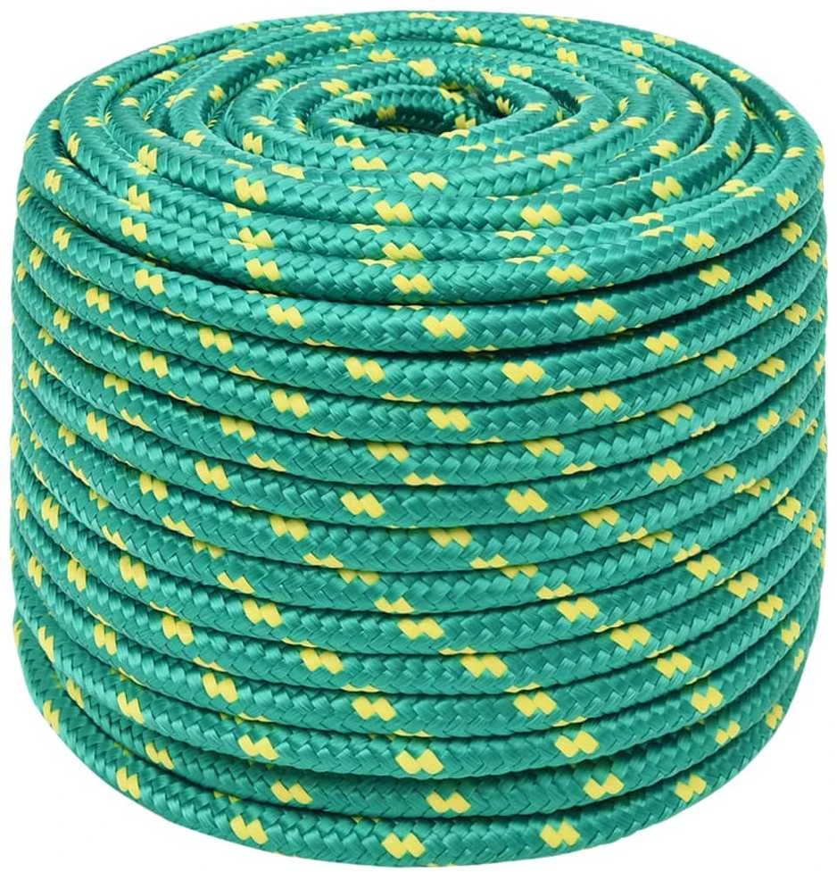 Valties virvė, žalios spalvos, 12mm, 25m, polipropilenas
