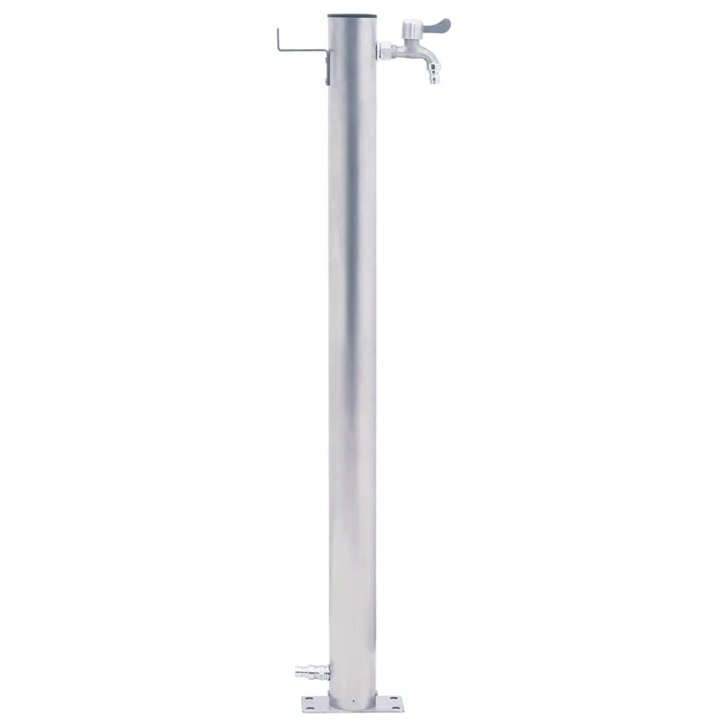 Vandens kolonėlė sodui, 100cm, nerūdijantis plienas, apskrita