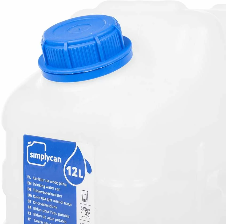 Vandens talpa su čiaupu, skaidri, 10l, plastikas