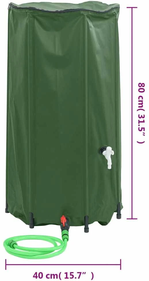 Vandens talpa su čiaupu, sulankstoma, 100l, PVC