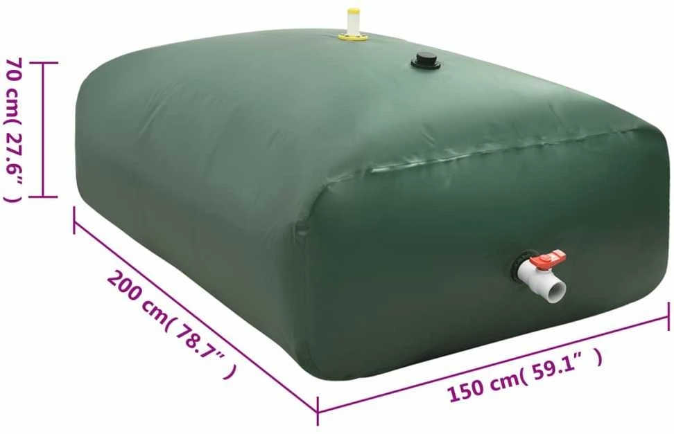 Vandens talpa su čiaupu, sulankstoma, 2100l, PVC