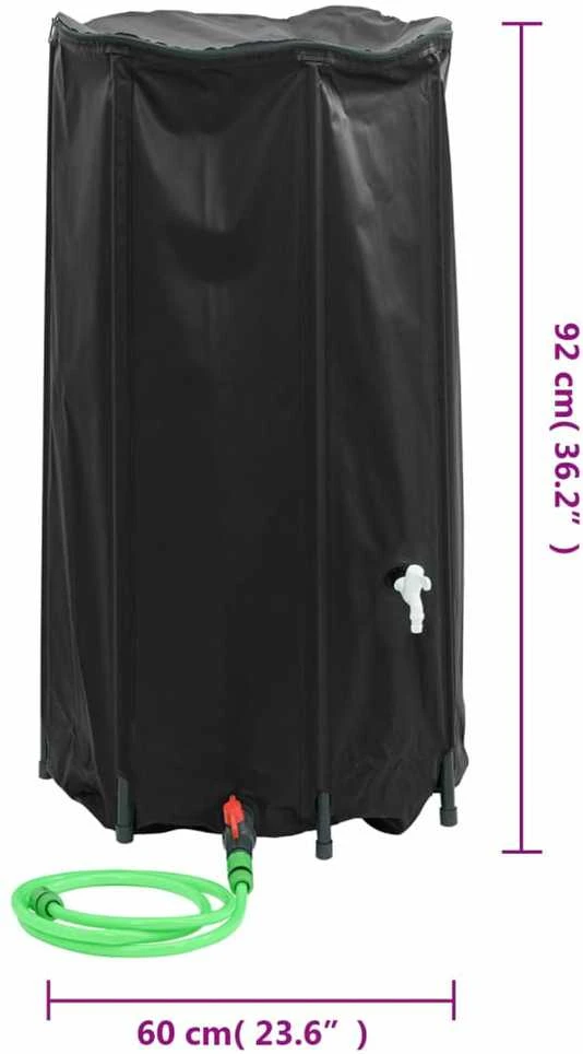 Vandens talpa su čiaupu, sulankstoma, 250l, PVC