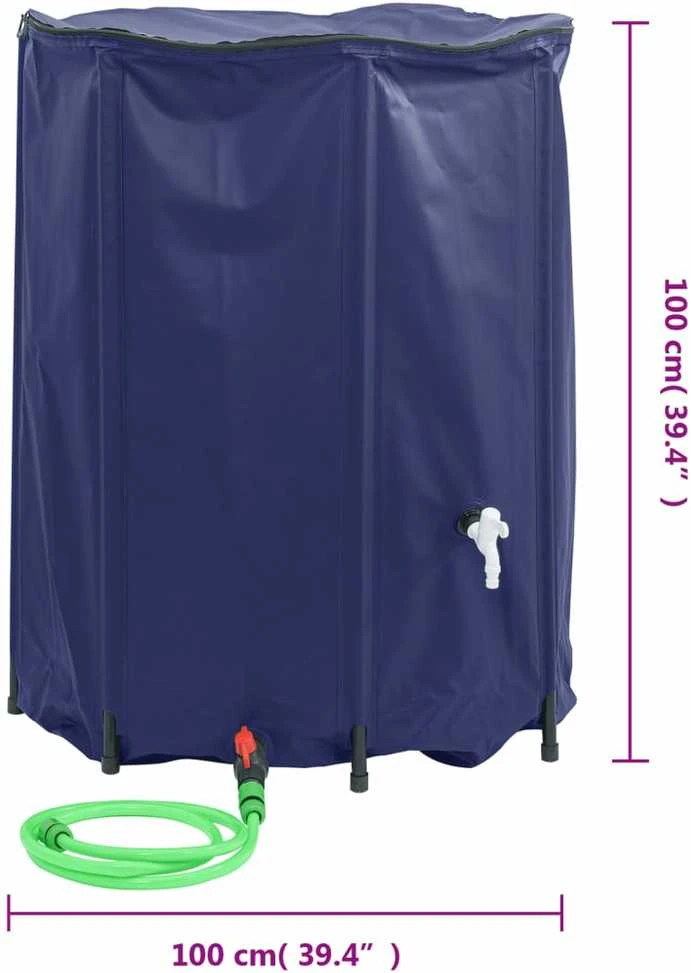 Vandens talpa su čiaupu, sulankstoma, 750l, PVC