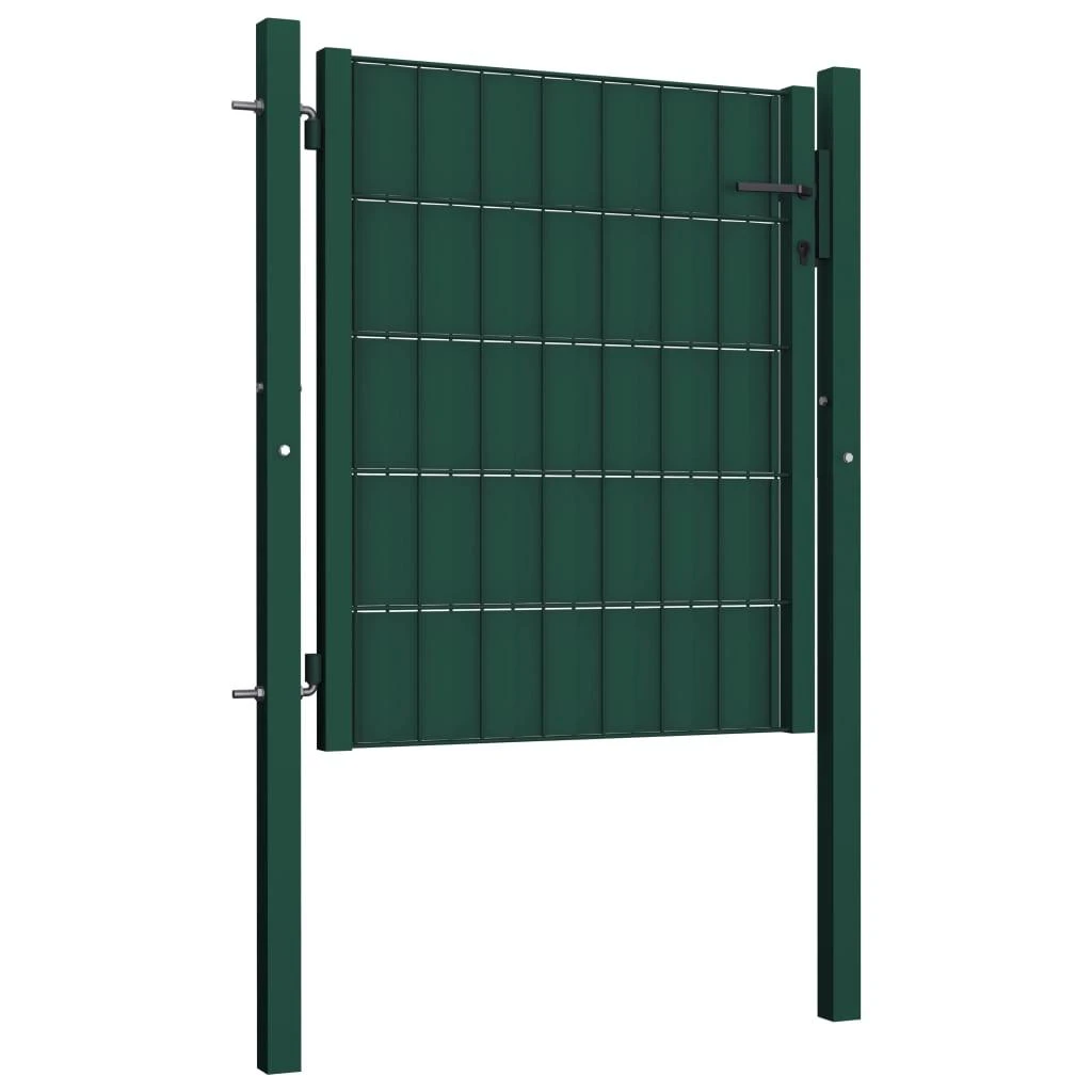 Vartai, žalios spalvos, PVC ir plienas, 100x101cm