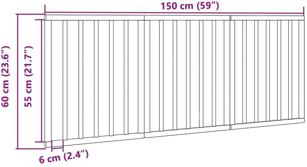 Varteliai šunims, 3 segmentai, balti, 150cm, tuopos mediena