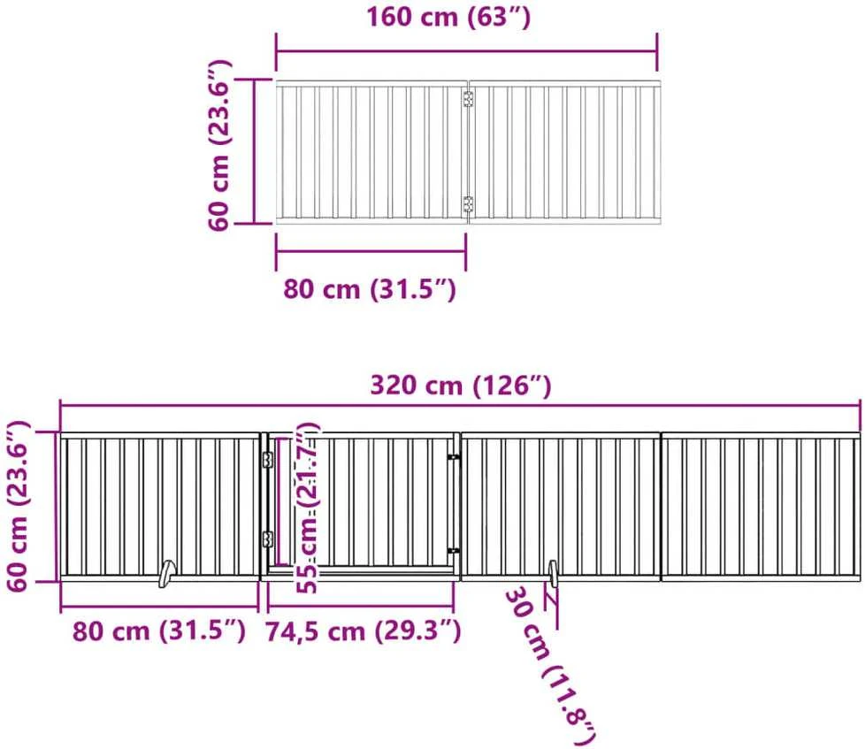 Varteliai šunims su durimis, 12 segmentų, balti, 960cm, tuopa