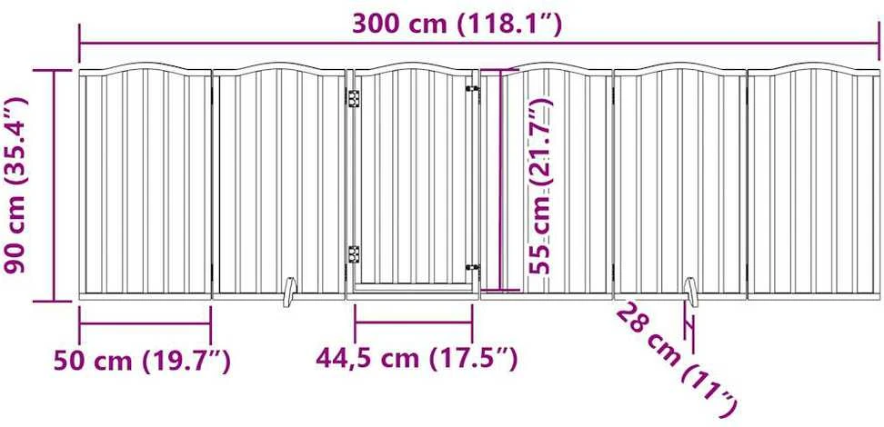 Varteliai šunims su durimis, 6 segmentai, rudi, 300cm, tuopa