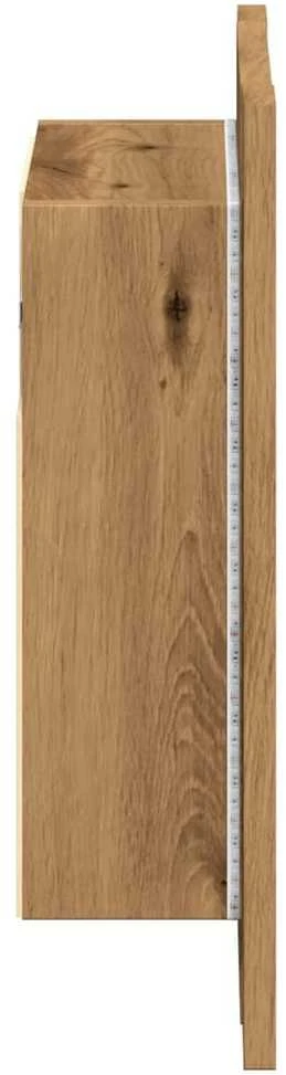 Veidrodinė LED vonios spintelė, artisano, 40x12x45cm, mediena
