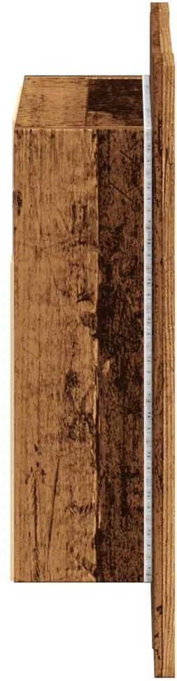 Veidrodinė LED vonios spintelė, medienos, 40x12x45cm, mediena