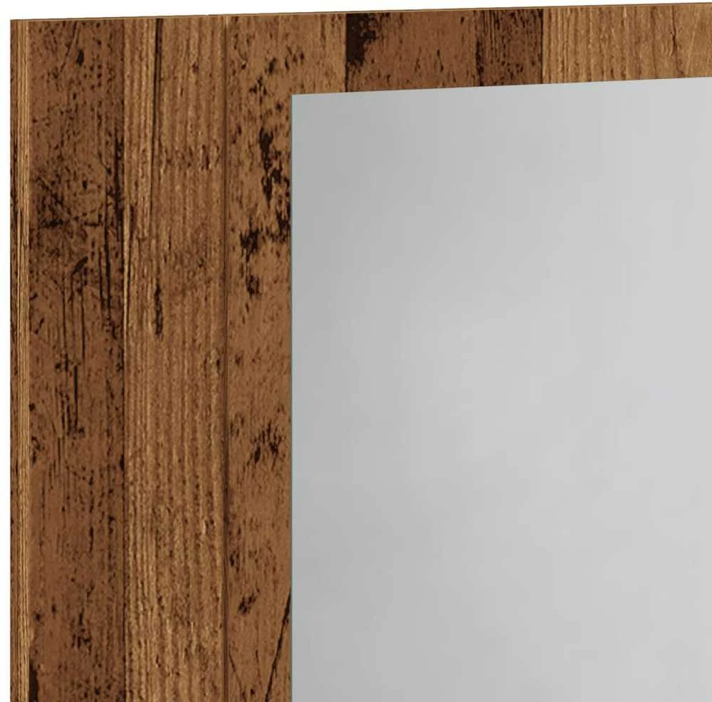 Veidrodinė LED vonios spintelė, medienos, 40x12x45cm, mediena