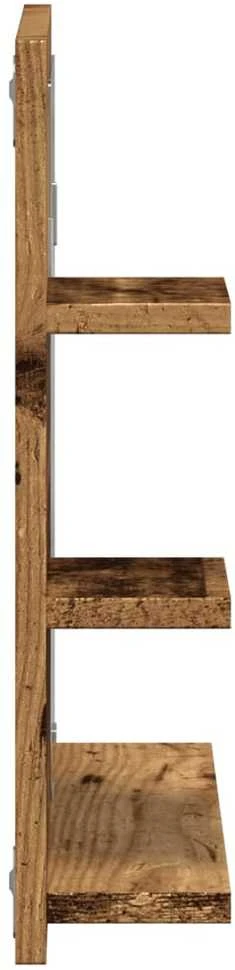 Veidrodinė vonios kambario spintelė, medienos, 60x10,5x45cm