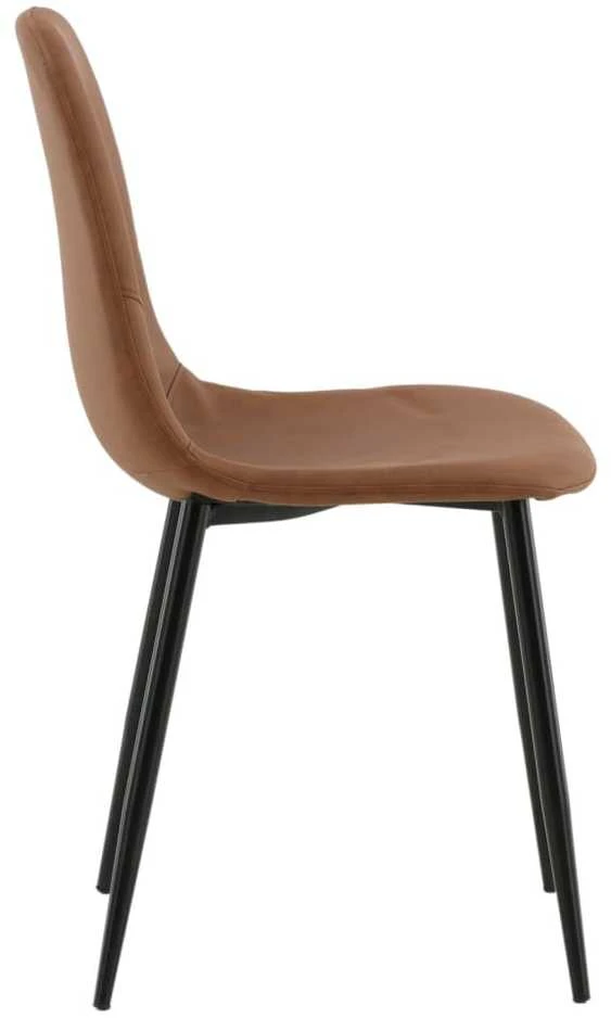 Venture Design Venture Home Valgomojo kėdės Polar, 2vnt., rudos/juodos