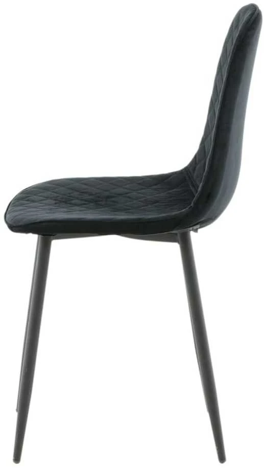 Venture Design Venture Home Valgomojo kėdės Polar, 2vnt., juodos spalvos, aksomas