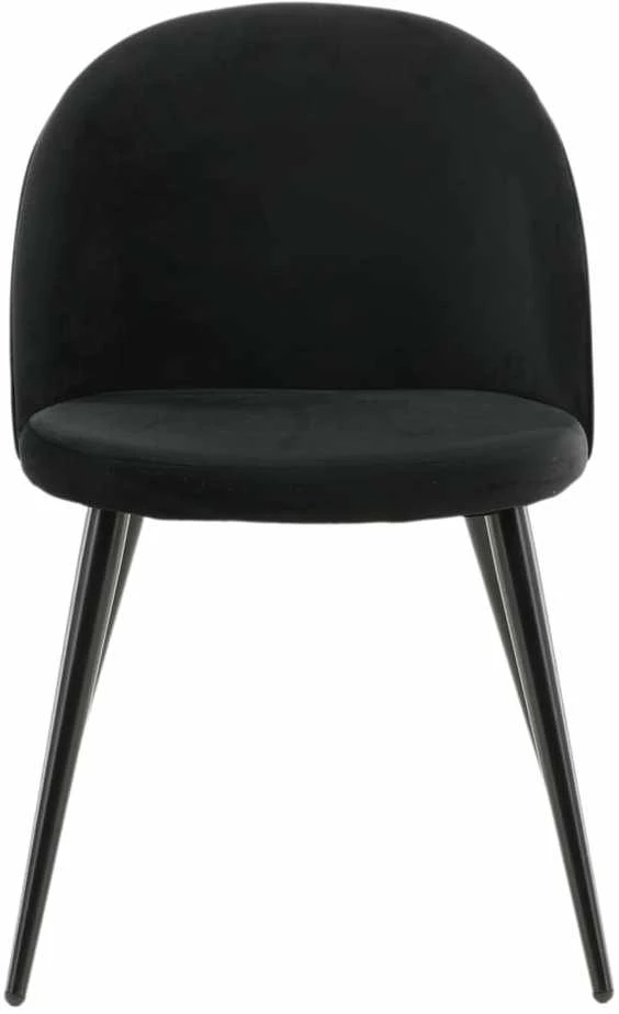 Venture Design Venture Home Valgomojo kėdės Velvet, 2vnt., juodos spalvos, aksomas