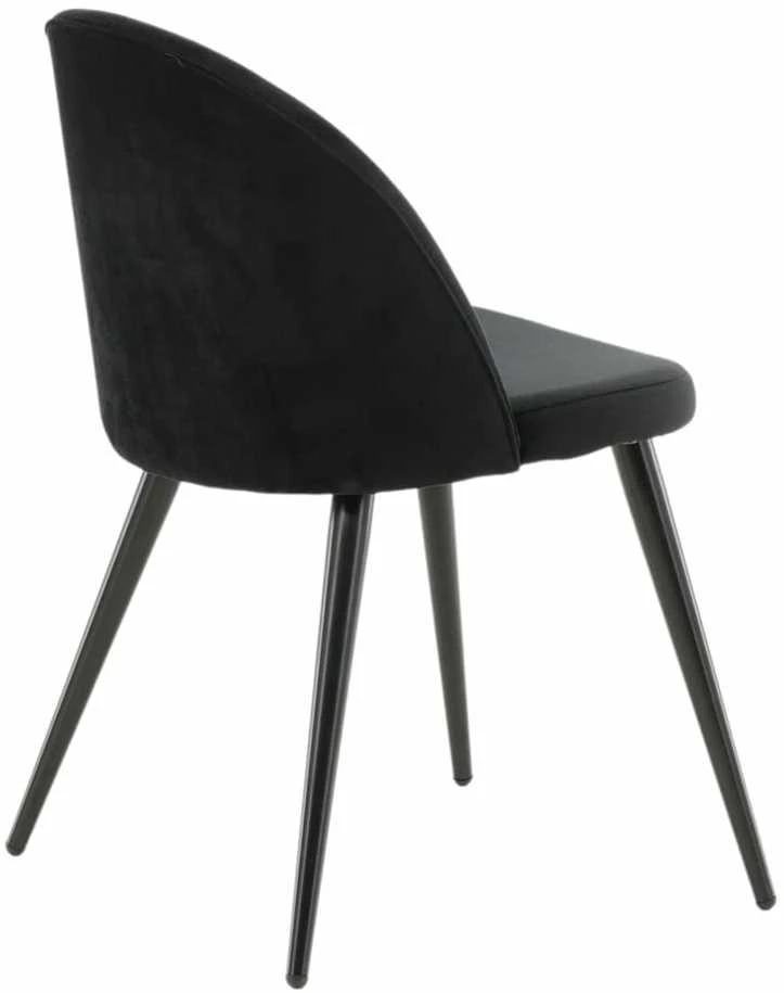 Venture Design Venture Home Valgomojo kėdės Velvet, 2vnt., juodos spalvos, aksomas
