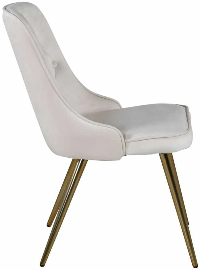 Venture Home Valgomojo kėdės Velvet Deluxe, 2vnt., smėlio, aksomas